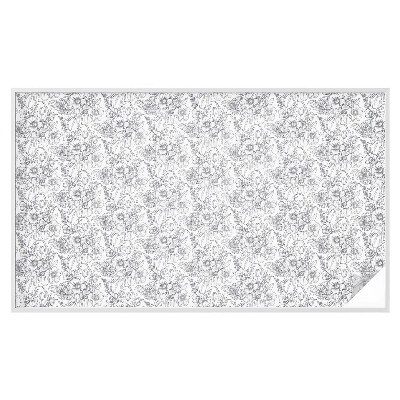 Samoljepljiva folija za staklo vitraj Cvjetna elegancija