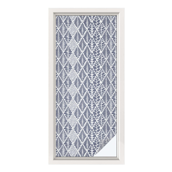 Mliječna folija za staklo vitraj Uzorkovano lišće