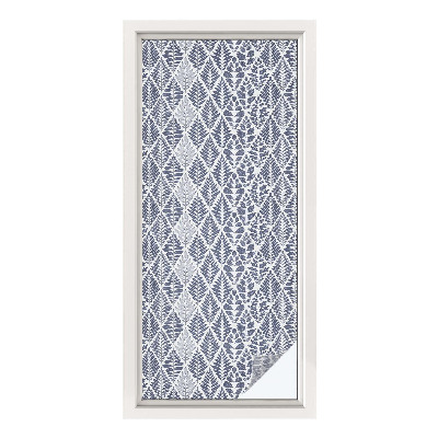 Mliječna folija za staklo vitraj Uzorkovano lišće