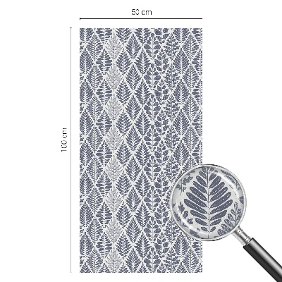 Mliječna folija za staklo vitraj Uzorkovano lišće