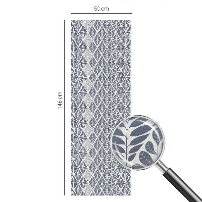 Mliječna folija za staklo vitraj Uzorkovano lišće