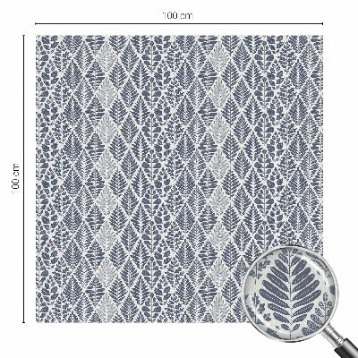 Mliječna folija za staklo vitraj Uzorkovano lišće