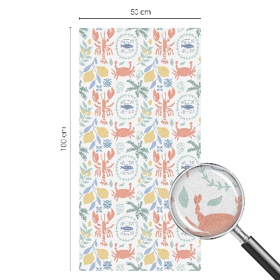 Samoljepljiva folija za staklo vitraj Nautički motivi