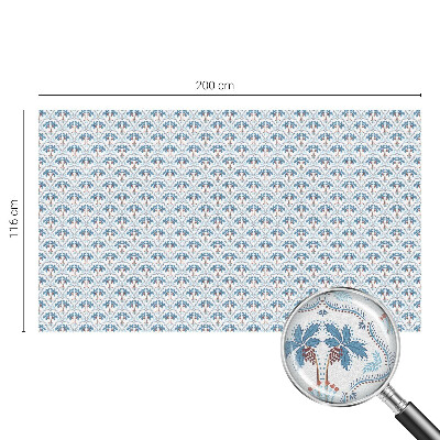 Dekorativna folija za staklo Plave palme