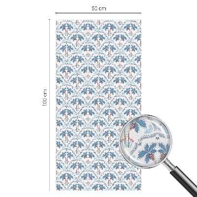 Dekorativna folija za staklo Plave palme