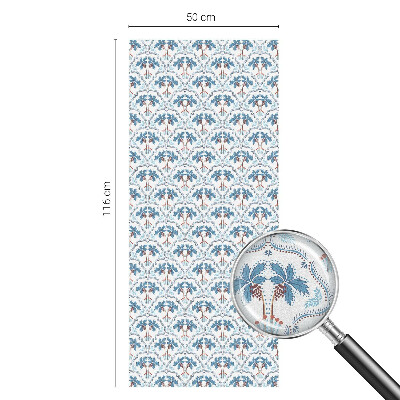 Dekorativna folija za staklo Plave palme