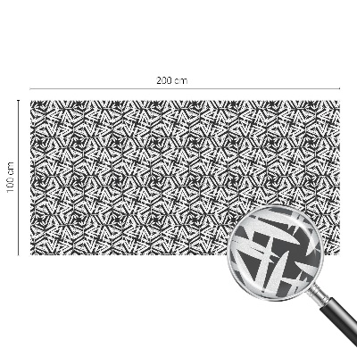 Mliječna folija za staklo vitraj Geometrijsko lišće