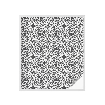 Mliječna folija za staklo vitraj Geometrijsko lišće