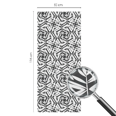 Mliječna folija za staklo vitraj Geometrijsko lišće