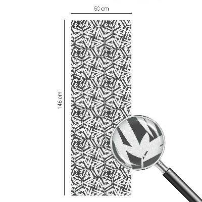 Mliječna folija za staklo vitraj Geometrijsko lišće