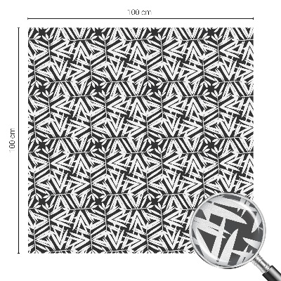 Mliječna folija za staklo vitraj Geometrijsko lišće