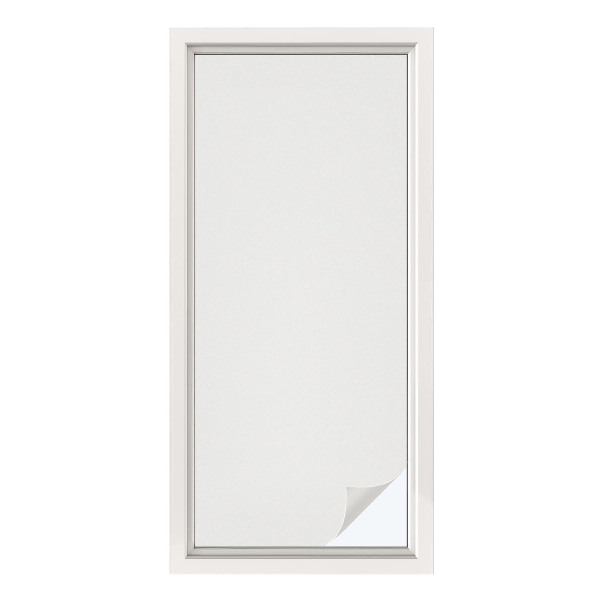 Mliječna folija za staklo vitraj Nježna sivkasto bijela