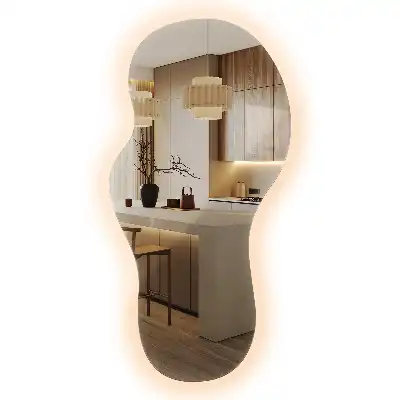Organsko ogledalo s LED osvjetljenjem moderno zidno