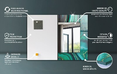 Ukrasno ogledalo Monokromni crtež cvijeća