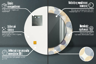 Ogledalo za kupaonu Geometrijski Krugovi