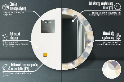 Ogledalo za kupaonu Geometrijski Krugovi