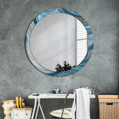 Kupaonsko ogledalo Plavi Mramor