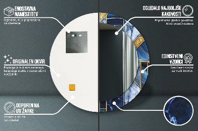 Okruglo ogledalo Moderni Mramor