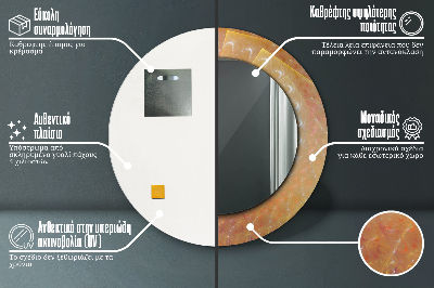 Ogledalo za kupaonu Spiralna Apstrakcija