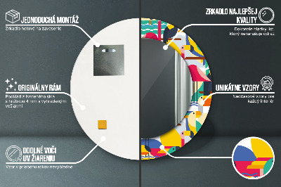 Ogledalo za kupaonu Geometrijske Tropske Ptice