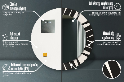 Ogledalo za kupaonu Geometrijska Apstrakcija