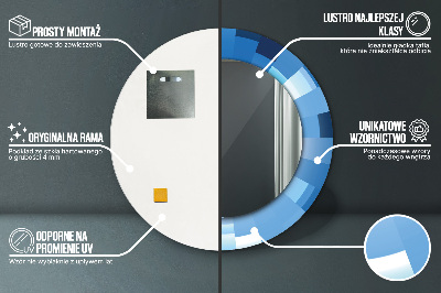 Kupaonsko ogledalo Apstraktna Plava