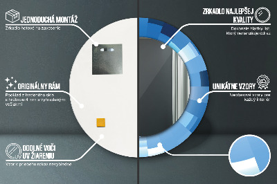 Kupaonsko ogledalo Apstraktna Plava