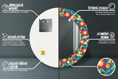 Kupaonsko ogledalo Geometrijski Plodovi I Listovi