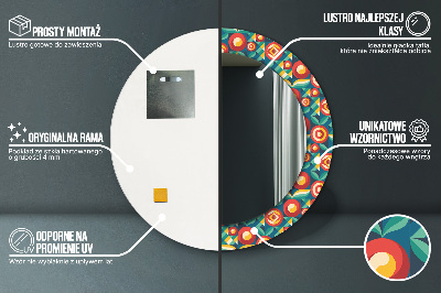 Kupaonsko ogledalo Geometrijski Plodovi I Listovi