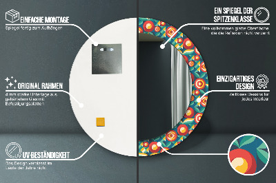 Kupaonsko ogledalo Geometrijski Plodovi I Listovi