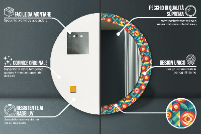 Kupaonsko ogledalo Geometrijski Plodovi I Listovi