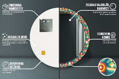 Kupaonsko ogledalo Geometrijski Plodovi I Listovi