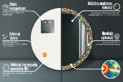 Kupaonsko ogledalo Geometrijski Plodovi I Listovi