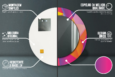 Ogledalo za kupaonu Geometrijski Sastav