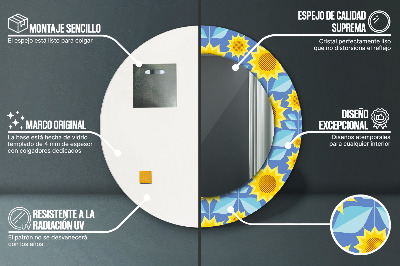 Ogledalo za kupaonu Geometrijski Suncokreti