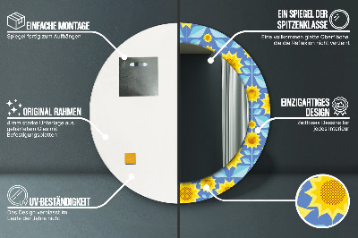 Ogledalo za kupaonu Geometrijski Suncokreti