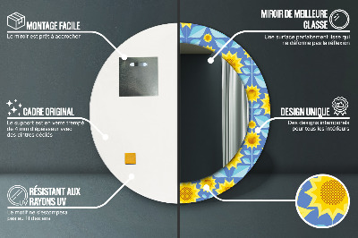 Ogledalo za kupaonu Geometrijski Suncokreti