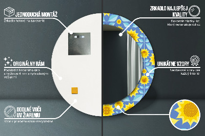 Ogledalo za kupaonu Geometrijski Suncokreti