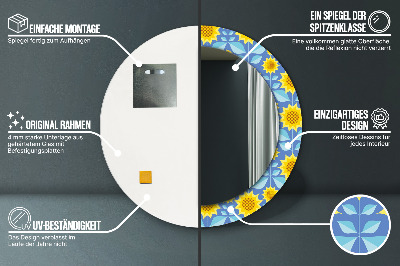 Ogledalo za kupaonu Geometrijski Suncokreti