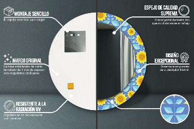 Ogledalo za kupaonu Geometrijski Suncokreti