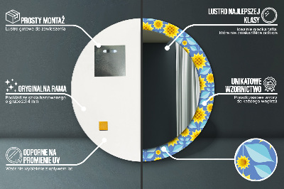 Ogledalo za kupaonu Geometrijski Suncokreti