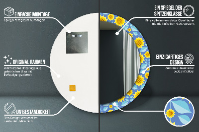 Ogledalo za kupaonu Geometrijski Suncokreti