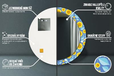 Ogledalo za kupaonu Geometrijski Suncokreti