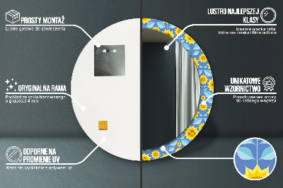 Ogledalo za kupaonu Geometrijski Suncokreti