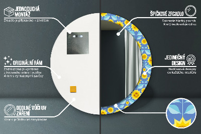 Ogledalo za kupaonu Geometrijski Suncokreti