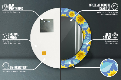 Ogledalo za kupaonu Geometrijski Suncokreti