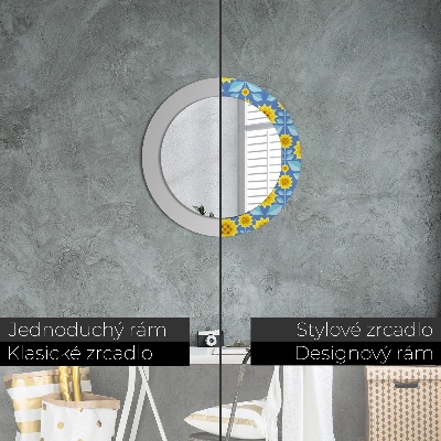 Ogledalo za kupaonu Geometrijski Suncokreti