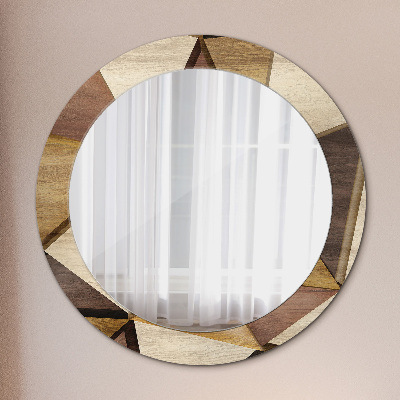 Ogledalo za kupaonu Geometrijsko 3d Drvo