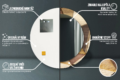 Ogledalo za kupaonu Geometrijsko 3d Drvo