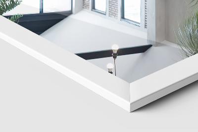 Podno ogledalo u bijelom okviru 36x156 cm